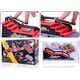 thumbnail image 2 of Juego de rampas para monopatines para dedos, cubierta para skatepark con rampas y patines, medio tubo para diapasón, color rojo, 2 of 4