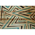 thumbnail image 2 of "Triangle Maze" Painting Print on Natural Pine Wood, 2 of 7