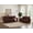 Burgundy, variant on YWEN 5 Seat Chesterfield Sofa, Retro Style Upholstered Faux Leather PU Couch with Storage Space, Rolled Arm, Nailhead for Living Room Bedroom Office Apartment