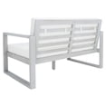 thumbnail image 6 of SAFAVIEH Emiko Outdoor Patio Loveseat Bench, Grey/Beige, 6 of 11