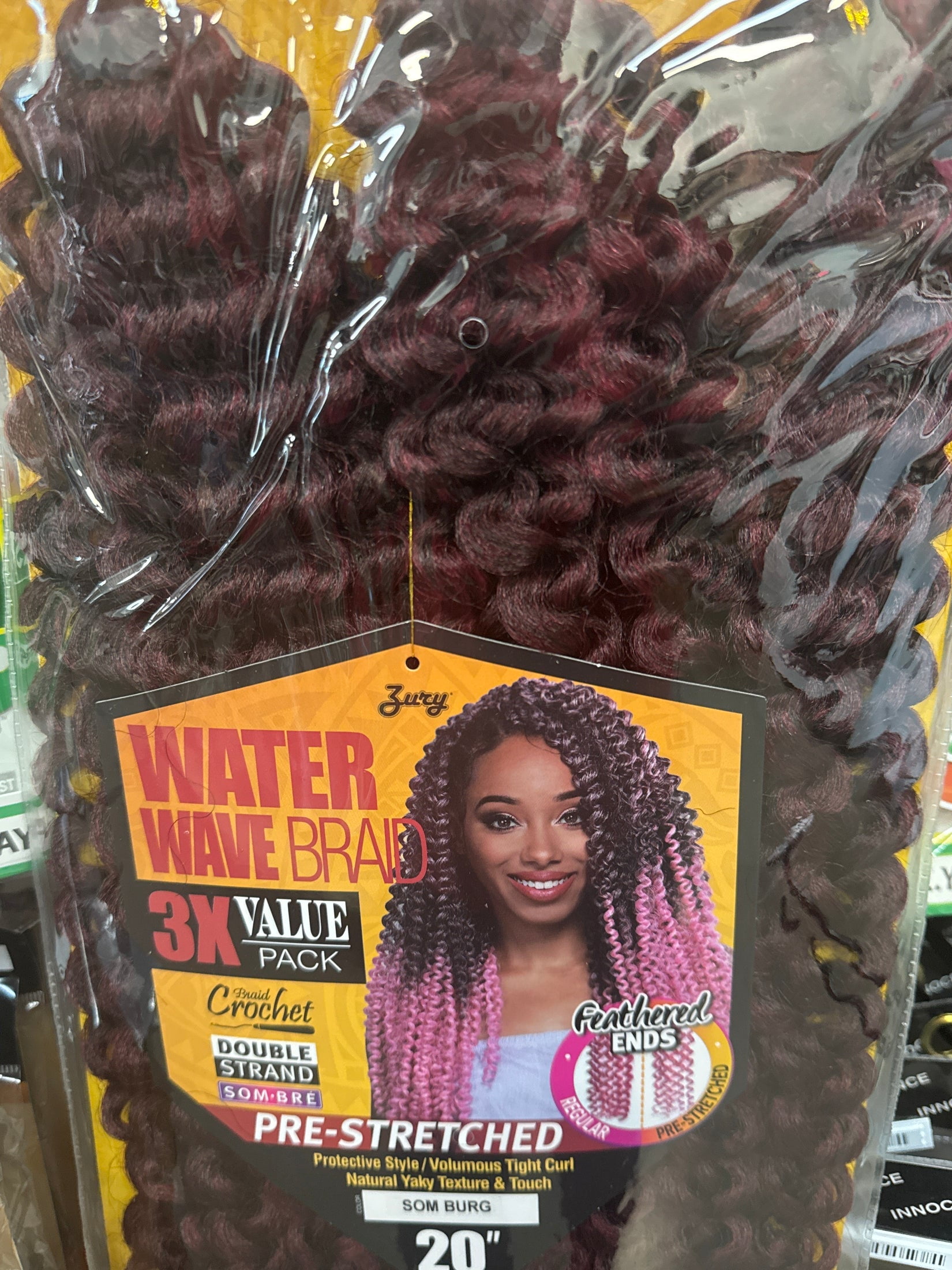 4 pack) QueenB Braid 3X Water Wave Value Pack - #1B - Walmart.com