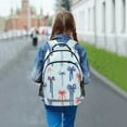 thumbnail image 5 of ALAZA Red Bows Blue Backpack Elementary School Bag Bookbag Travel Rucksack, 5 of 7
