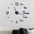 thumbnail image 1 of Fwttom Frameless Diy Wall Mute Clock Mirror Sticker Home Office Decor, 1 of 4