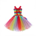 thumbnail image 6 of JIAYUE Carnival Toddler Girls Dresses Rainbow Tank Sleeveless Mid-Length Square Neckline For Children Elegant Charming Dresses, 6 of 6