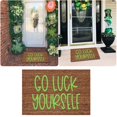 DYWADE Household Textile Go Luck Yourself Irish Festival Luck Doormat