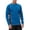 Royal Blue B, variant on Men's Long Sleeve Swim Shirt, UPF 50 Sun Protection Quick Dry Loose Fit Rash Guard for Men, UV Protection Beach Surf Swimming Water T-Shirt for Outdoor Sports Blue B L