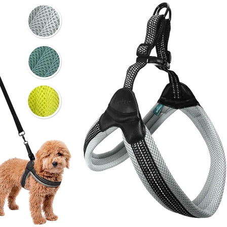 Sporn Easy Fit Dog Harness, Gray, Large (24-36" Girth Size)