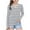 Navy, variant on Girls Long Sleeve Shirts Lightweight Basic Tops Comfy Long Sleeve V-Neck Striped Print Casual Shirt for Holidays(Navy,9 Years)