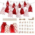 thumbnail image 5 of Juego de 24 bolsas de regalo con calendario de adviento, calendario de adviento navideño DIY, muñeco de Papá Noel, regalo de Navidad para niños, 5 of 5