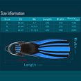 thumbnail image 2 of 1 Pair Adjustable Swimming Fins Long Flippers Diving Shoes For Snorkeling Diving Swimming Training, 2 of 8