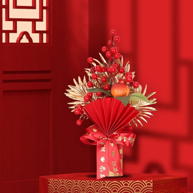 Decoración de año Nuevo chino perfecl Adorno de dinero Feng Shui Altura 30cm