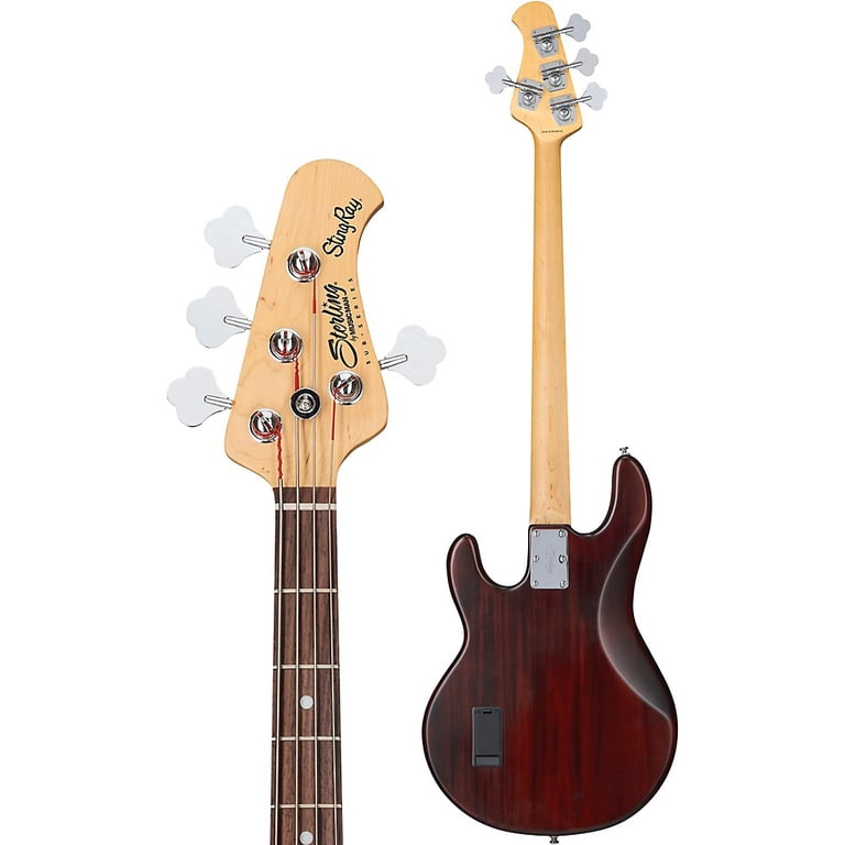 Sterling by Music Man StingRay Ray4 Bass Guitar in Walnut Satin