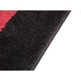 thumbnail image 3 of Machine Washable Custom Size Solid Bordered Black Red Runner Rug Cut to Size Indoor Hallway Rug Runners Customize by Feet and 25.5 inches Width Pick Your Own Lenght By Feet Runner Rugs, 3 of 3