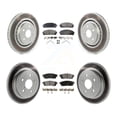 thumbnail image 1 of Transit Auto Front Rear Coated Disc Brake Rotors and Ceramic Pads Kit for Car Toyota Camry Avalon TRD KGT-102171, 1 of 11