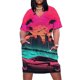thumbnail image 1 of Vestido holgado con bolsillos de los años 80, estilo Miami Vice, diseño de supercoche retro, vestido de verano, ropa de diario para mujer, 1 of 7