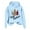 Sky Blue, variant on Merry Christmas Hoodies for Women 2025 Long Sleeve Holiday Graphic Hooded Sweatshirt Pullover Tops