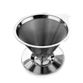 thumbnail image 1 of Reusable 304 Stainless Steel Coffee Filter Holder Pour Over Coffee Dripper Mesh Coffee Tea Filter, 1 of 5