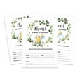 thumbnail image 1 of Inkdotpot 30 Fill In StyleBaby Shower Invitation Cards A Baby is Brewing Gender Neutral Cheers Blank Invites, 1 of 1