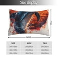 thumbnail image 2 of Cauagu Sunset Ocean Watercolor Dolphin Print Pillow Covers with Envelope Closure,1PC Pillow Cases Decorative Pillow Case for Bed & Couch, Pillows Not Included-16"x24", 2 of 6