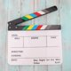thumbnail image 3 of Clapboard de Director de Orgánico Acrílica de 11.7x9.6x0.7 Pulgadas para Cortar Escenas con Barras, 3 of 7