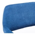 thumbnail image 6 of SOPTY Desk Chair No Wheels Vanity Chair Makeup Chair Comfy Accent Chair for Living Dining Room Bedroom Home Office Mid Century Modern Upholstered Arm Chair Sofa Chair (Blue, 1), MF22BLUE, 6 of 15