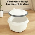 thumbnail image 7 of Kitchen Trash Can, Step-On Garbage Can with Lid, Tall Kitchen & Bathroom Trash Can, Small Office Waste Bin, Gray - Xuniizn, 7 of 7