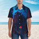 thumbnail image 2 of Fotbe Spooky Halloween Night Scene Camisa Hawaiana para Hombre Unisex – Camisa Casual de Verano con Botones de Manga Corta de Algodón y Lino,Small, 2 of 7