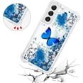 thumbnail image 5 of Phone Case for Samsung Galaxy S22 Plus (Not fit S22), Crystal Bling Quicksand Effect TPU Bumper Case with Four Corners Heavy Protective Cover for Samsung Galaxy S22 Plus,YBDT Blue Butterfly, 5 of 14
