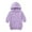 Purple, variant on Esaierr Baby Kids Girls Hooded Sweatshirt Dress for 1-5 Years,Long Sleeve Sweatsuit Mid-Length Sweater Clothes,Spring Fall Candy Color Dress