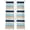 Navy blue, khaki, turquoise, variant on Khaki Striped Sheer Curtains 84 Inch Length 2 Panels Set Window Treatments, Navy Blue Farmhouse Stripes Modern Abstract Art Rod Pocket Semi Curtains for Living Room/Bedroom/Kitchen, 104"W x 84"L