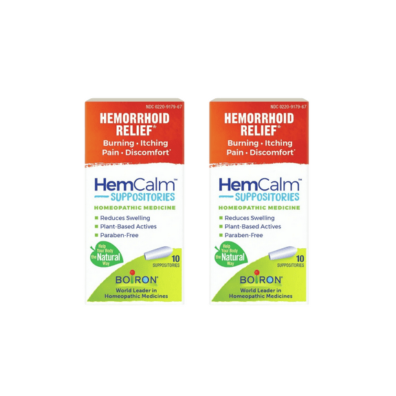 Boiron Hemcalm Suppositories 10 Ct (2 Pack)