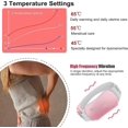 thumbnail image 3 of Portable Cordless Reless Heating Pad For Menstrual Period Cramps, Electric Waist Belt Device, 3 Heat Levels And 3 Vibration Massage Modes, Back Or B, 3 of 4