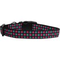 thumbnail image 2 of Pet Dog and Cat Nylon Collar or Leash, "Pink  Blue Plaid", 2 of 2