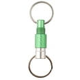 thumbnail image 2 of Portable Keychain with Detachable Metal Key Ring For 360° Rotation Dual Ring Buckle green, 2 of 9