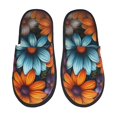 thumbnail image 1 of Balery Colorful Blooming Flowers Pantuflas de Casa de Felpa Silenciosas con Diseño Estampado, Zapatillas Cómodas Antideslizantes de Algodón para Interior-Medium, 1 of 8