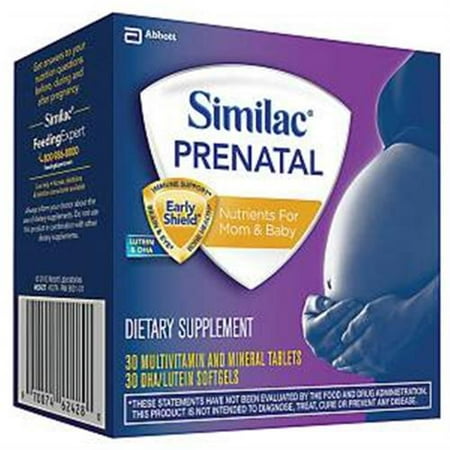 Similac prénatale multivitamines + DHA / Lutéine 30 bis (Paquet de 2)