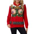 thumbnail image 1 of Sudaderas de Cuello Redondo de Navidad Para Mujer Sudaderas Con Capucha Estampado de Moda Tops Blusa de Manga Larga Odeerbi  ODB192287, 1 of 5