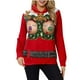 thumbnail image 2 of Pntutb Blusa con capucha de manga larga con estampado navideño divertido informal para mujer Tops para parejas Liquidación Pntutb Pntutb-4501, 2 of 5