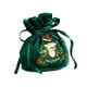 thumbnail image 1 of Bolsas de regalo de Navidad de Bolsa con cordón Bolsas de regalo Bolsa de dulces Bolsas de terciopelo de Navidad Envoltu Papá Noel verde pequeño perfecl Bolsas de cordón, 1 of 3
