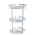 thumbnail image 1 of FELTECHELECTR Shower Floating Shelf Aluminum Shelf Silver Space-saving Bathroom Shelf Unit 1Pcs, 1 of 8