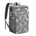 thumbnail image 1 of Retro Insulated Cooler Backpack - 20L Soft Cooler Bag, Tribal Patterns for Beach & Picnic, 1 of 6