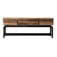 thumbnail image 2 of Furniture of America Cyprinus Industrial Metal 60-Inch TV Stand in Antique Black, 2 of 9