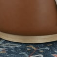 thumbnail image 3 of Linon Blanche Storage Ottoman Caramel Pu, 3 of 7