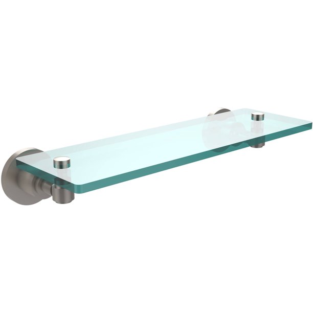 Washing Square Collection 16" Glass Vanity Shelf with Beveled Edges