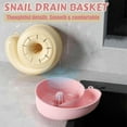 thumbnail image 3 of Snail Drain Basket, Snail Automatic Cleaning Basket, 3d Printed Automatic Fruit Washing Bowl, Rotating Fruit Vegetable Washing Bowl with Strainer, Kitchen Gadgets (Pink*2), 3 of 9