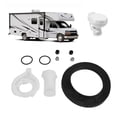 thumbnail image 1 of RV Toilet Water Valve Kit, Anti Aging Drive Arm Seals Inlet Seals Water Valve Replacement Spring Retainers 42049  for Style II Permanent Toilet, 1 of 7