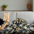 thumbnail image 3 of Abstract Soft Flannel Fleece Throw Blanket, Fractal Formless Trippy Shapes in Contrast Tones Diagonal Mosaic Style Image, Cozy Plush for Indoor and Outdoor Use, 50" x 60", Multicolor, by Ambesonne, 3 of 5
