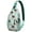 Dog and Nature, variant on Galaxy Unicorn Sling Backpack for Women with Rainbow Clouds and Stars, Cute Cartoon Fantasy Crossbody Bag for Outdoor Travel