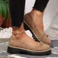 thumbnail image 7 of Bkhluea Women Knotted Platform Loafer Shoes Slip On Comfortable Footwear For Office Work Daily Casual Outdoor Activities, 7 of 7