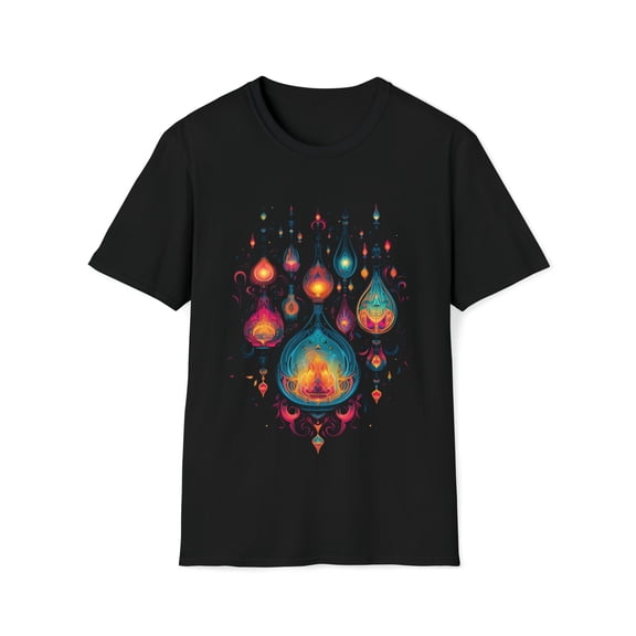 Lantern Lights Graphic Tee Unisex T-Shirt Boho Festival